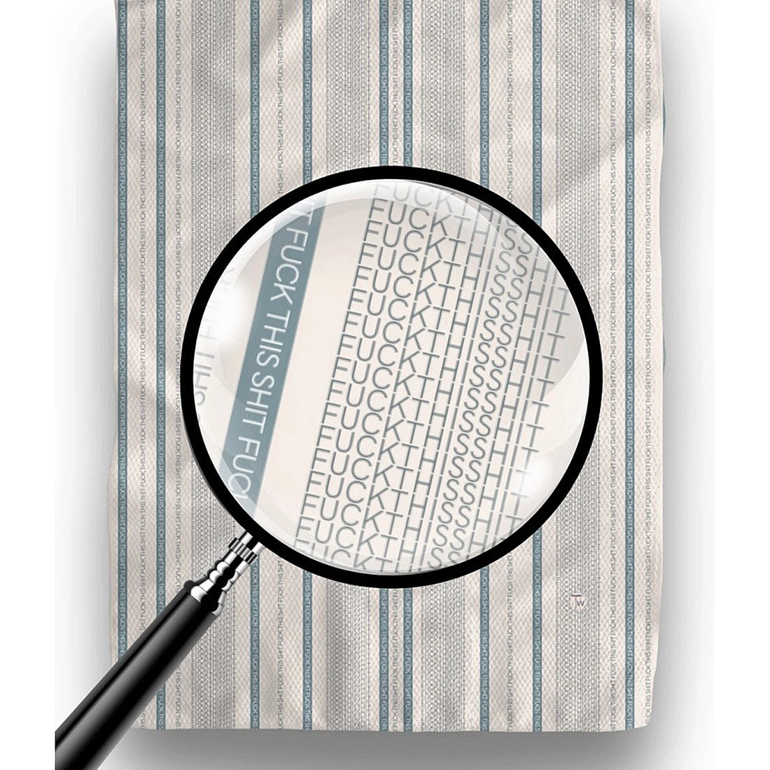 Fuck This Shit Illusion Kitchen Tea Towel by Twisted Wares