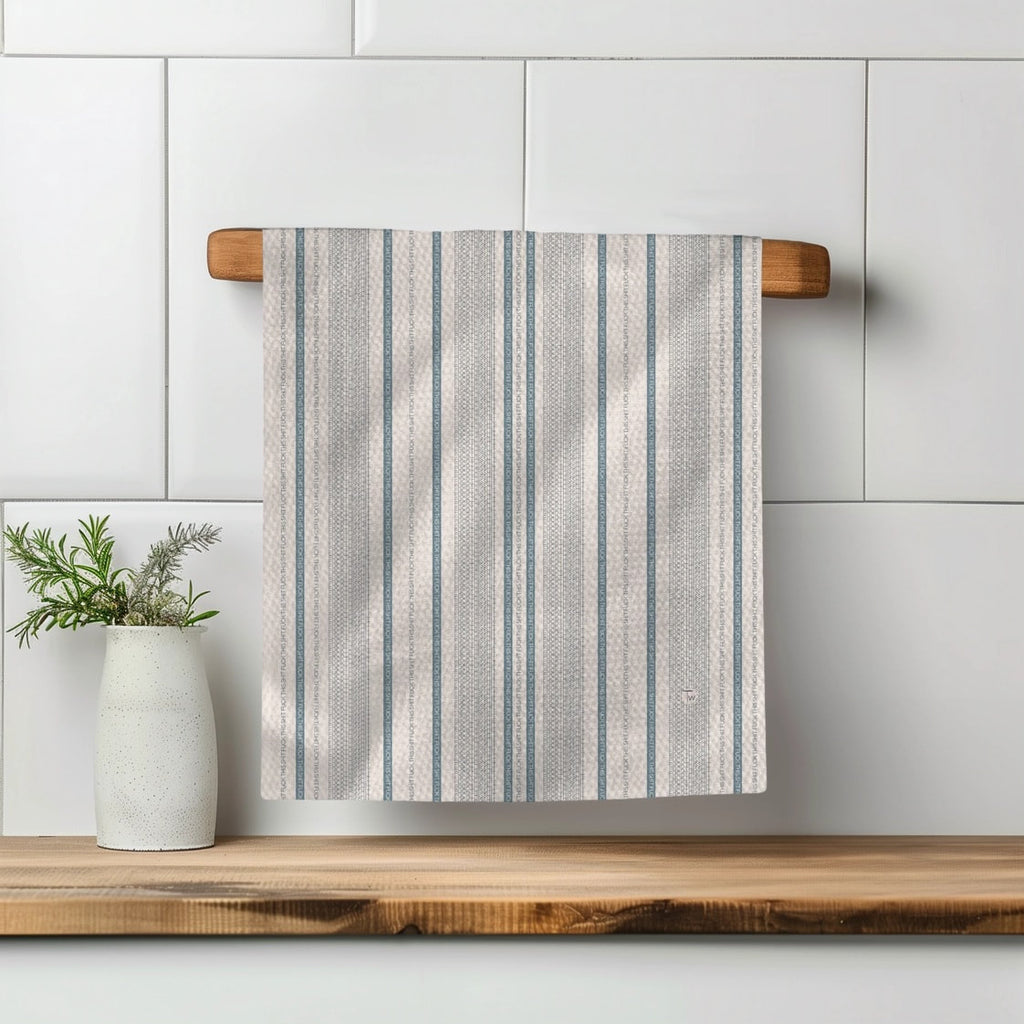 Fuck This Shit Illusion Kitchen Tea Towel by Twisted Wares