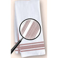 Fuckity Stripe Red and White Illusion Premium Cotton Tea Towel by Twisted Wares