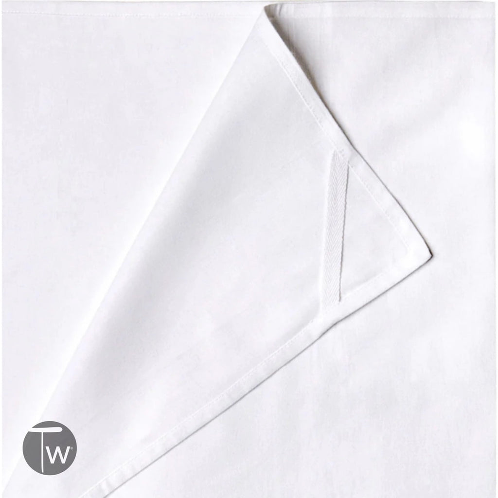 Fuckity Stripe Red and White Illusion Premium Cotton Tea Towel by Twisted Wares