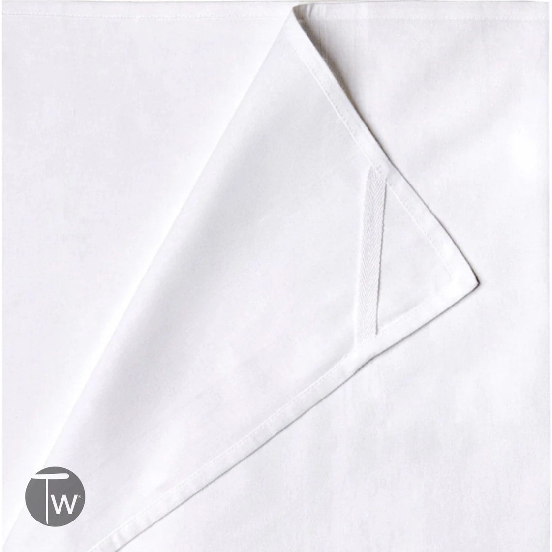 Fuckity Stripe Red and White Illusion Premium Cotton Tea Towel by Twisted Wares