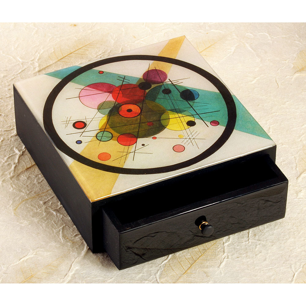 SALE:  not quite perfect - Kandinsky Boutique Wood Box - DD