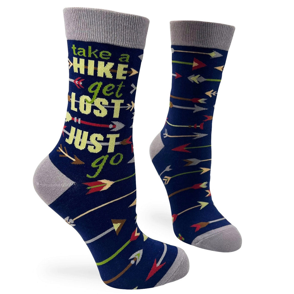 Take a Hike - Women's Combed Cotton Crew Socks