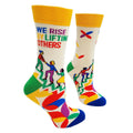 We Rise By Lifting Others - Women's Combed Cotton Crew Sock