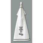 Eating or Drinking Our Feelings Cotton Kitchen Towel by FabDaz