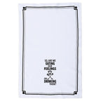 Eating or Drinking Our Feelings Cotton Kitchen Towel by FabDaz