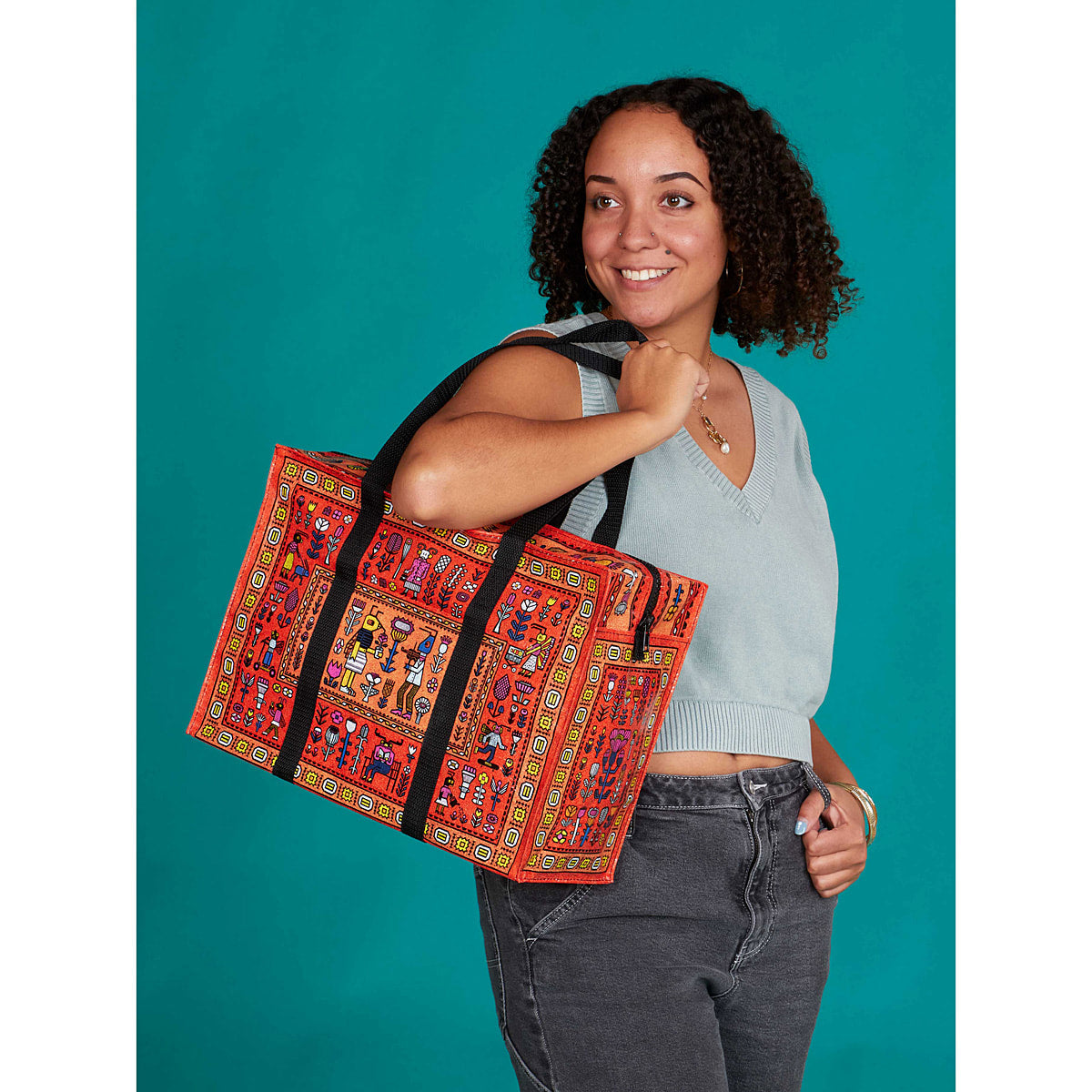 Magic Carpet Shoulder Tote By Blue Q