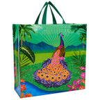Peacock Paradise Blue Q Shopper- Reusable Shopping Bags