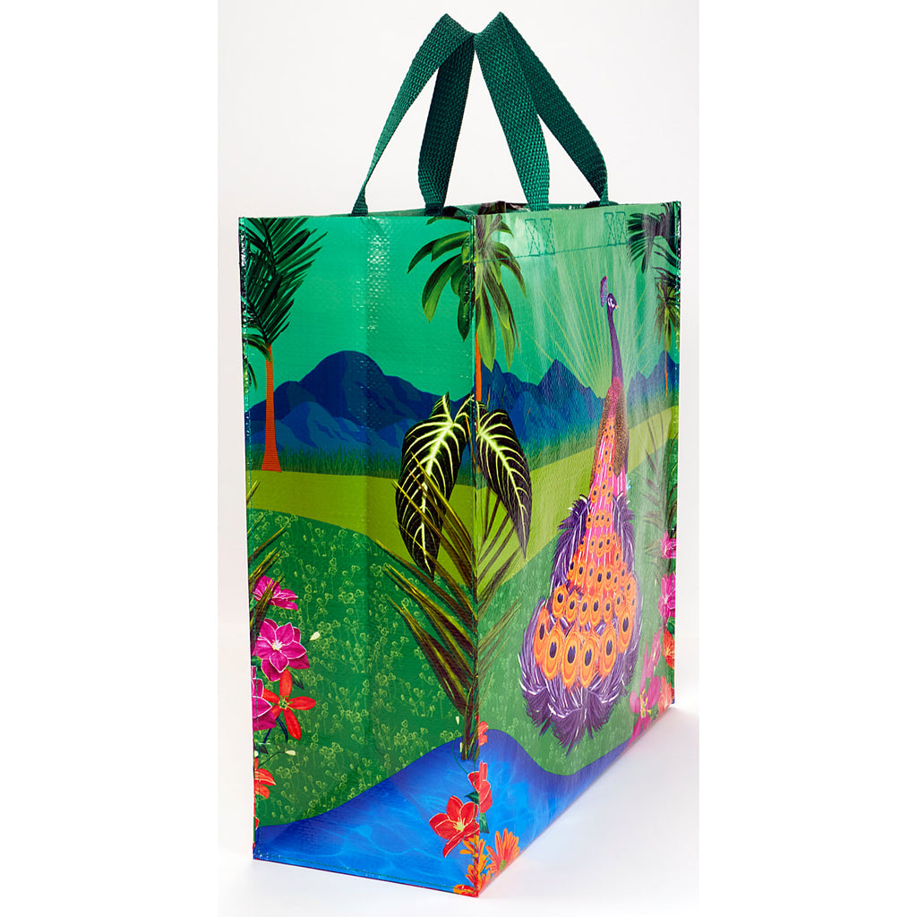Peacock Paradise Blue Q Shopper- Reusable Shopping Bags