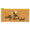 Silly Dumb Shit Pencil Case- Blue Q