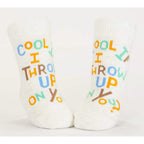Shapes/ThrowUp - Organic Baby Socks - set of 2 - Blue Q