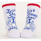 Giggle/Sleep - Organic Baby Socks - set of 2 - Blue Q