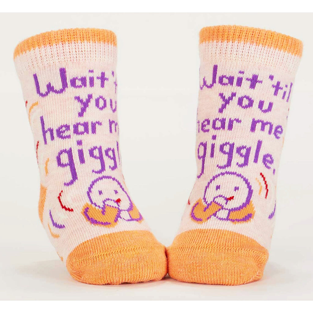 Giggle/Sleep - Organic Baby Socks - set of 2 - Blue Q