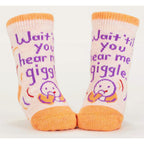Giggle/Sleep - Organic Baby Socks - set of 2 - Blue Q