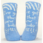 Baby Smell/Don't Fuck Me Up - Organic Baby Socks - set of 2 - Blue Q