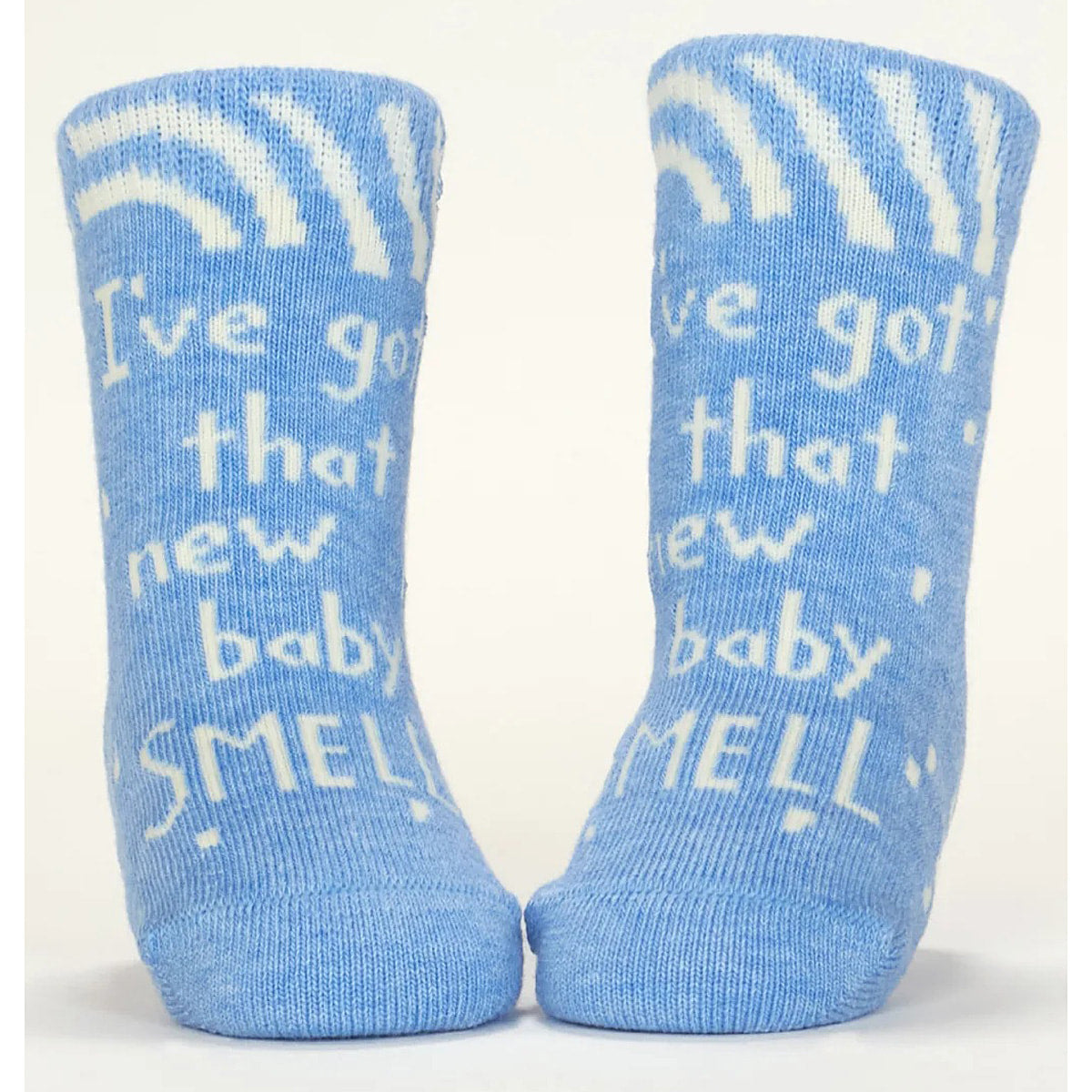 Baby Smell/Don't Fuck Me Up - Organic Baby Socks - set of 2 - Blue Q