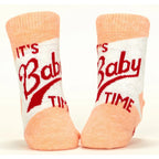 Call the Shots/It's Baby Time- Organic Baby Socks - set of 2 - Blue Q
