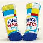 Miracle/Binge Watch - Organic Baby Socks - set of 2 - Blue Q