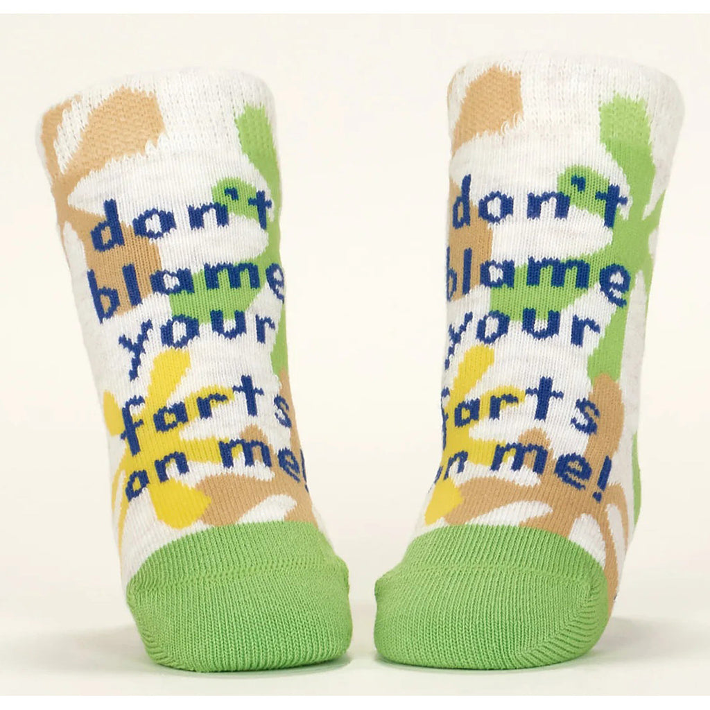 Little Burrito/Farts - Organic Baby Socks - set of 2 - Blue Q