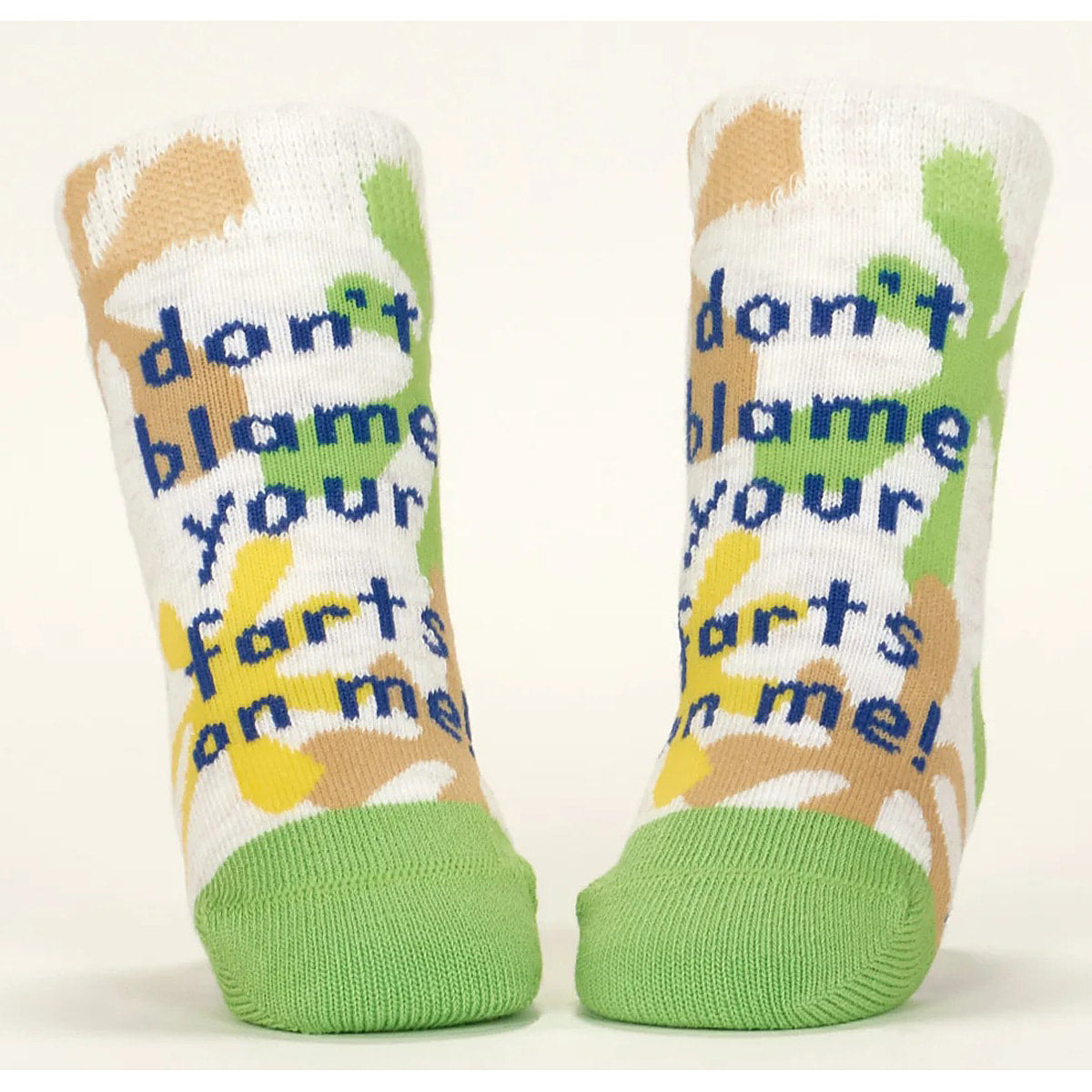 Little Burrito/Farts - Organic Baby Socks - set of 2 - Blue Q