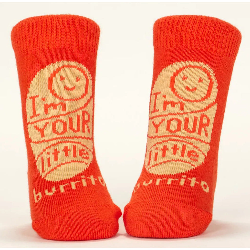 Little Burrito/Farts - Organic Baby Socks - set of 2 - Blue Q