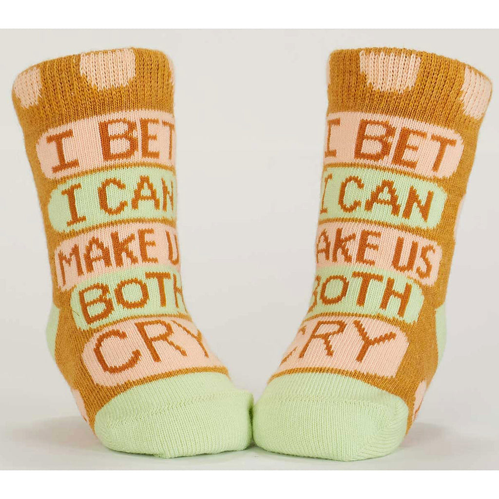 Cuddle Bug/Cry - Organic Baby Socks - set of 2 - Blue Q