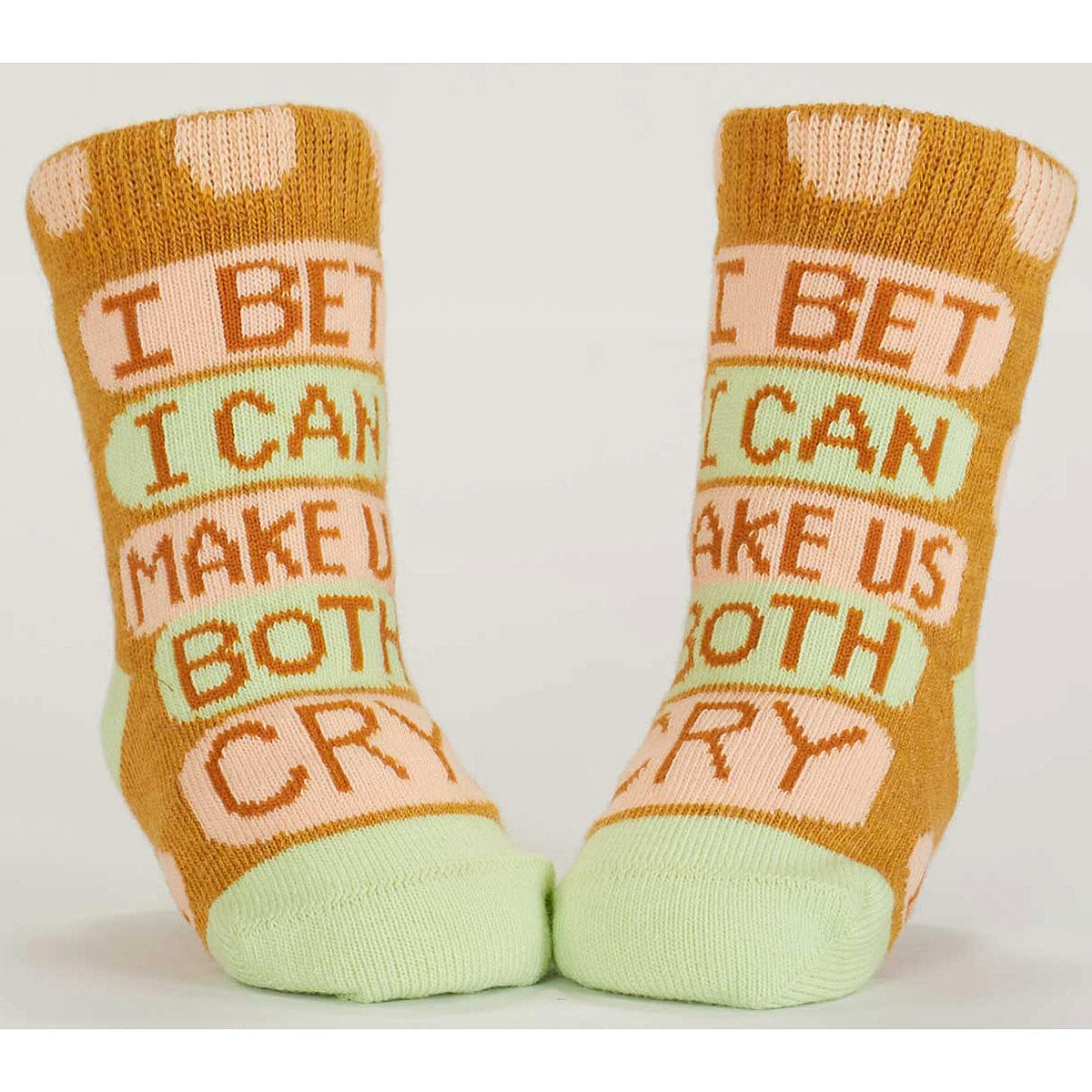 Cuddle Bug/Cry - Organic Baby Socks - set of 2 - Blue Q