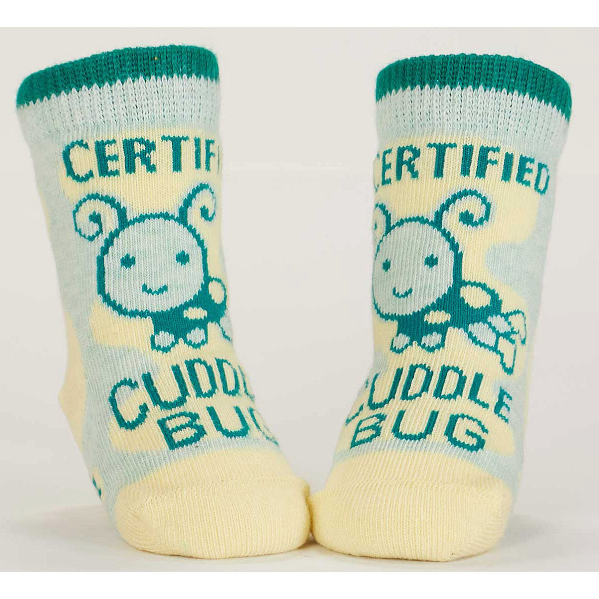 Cuddle Bug/Cry - Organic Baby Socks - set of 2 - Blue Q