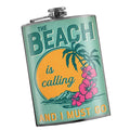 The Beach is Calling lead free flask by Lucky Jack fka Trixie and Milo