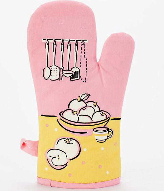 I've got a knife Blue Q Cotton Oven Mitts