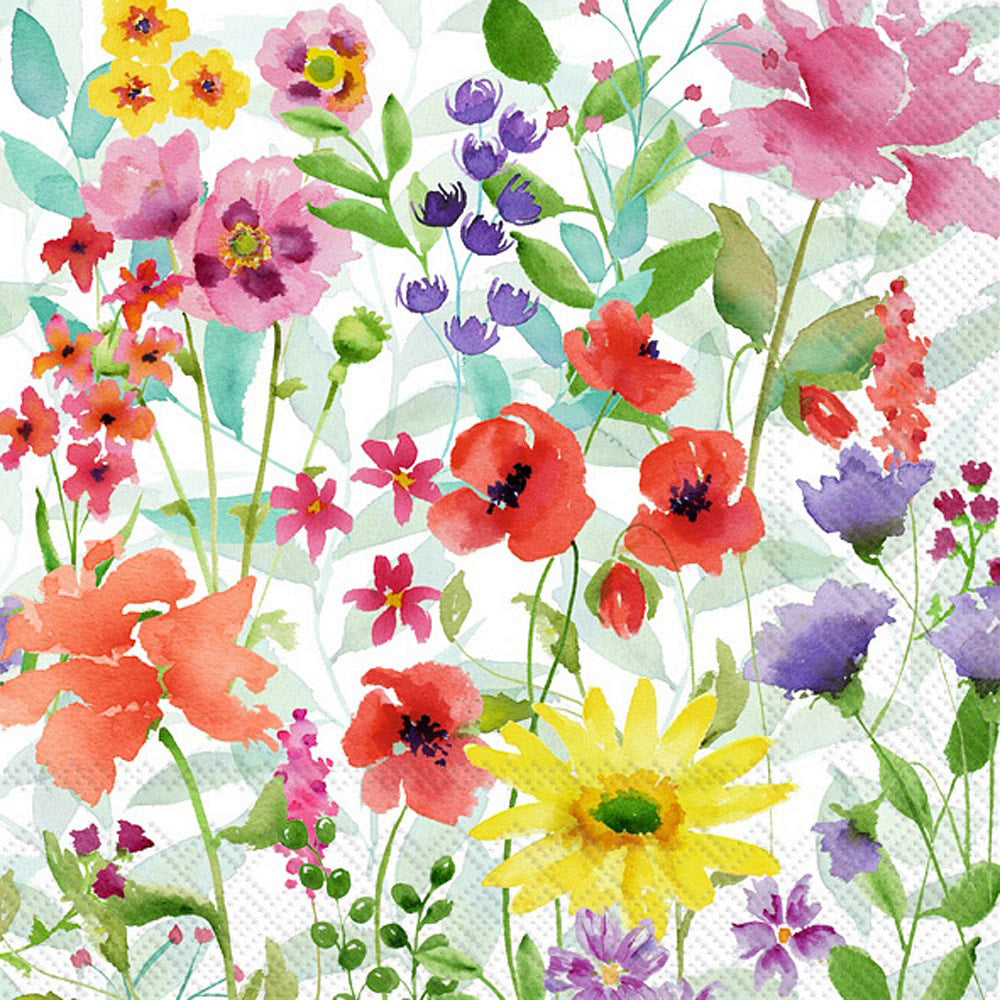 Spring Flowers - Bigger Cocktail Napkins