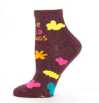 Women's Ankle Socks -  I have Mood Swings - Blue Q