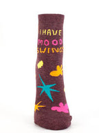 Women's Ankle Socks -  I have Mood Swings - Blue Q