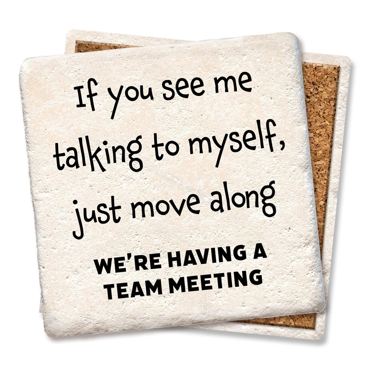 Team Meeting Limestone Coaster by Tipsy