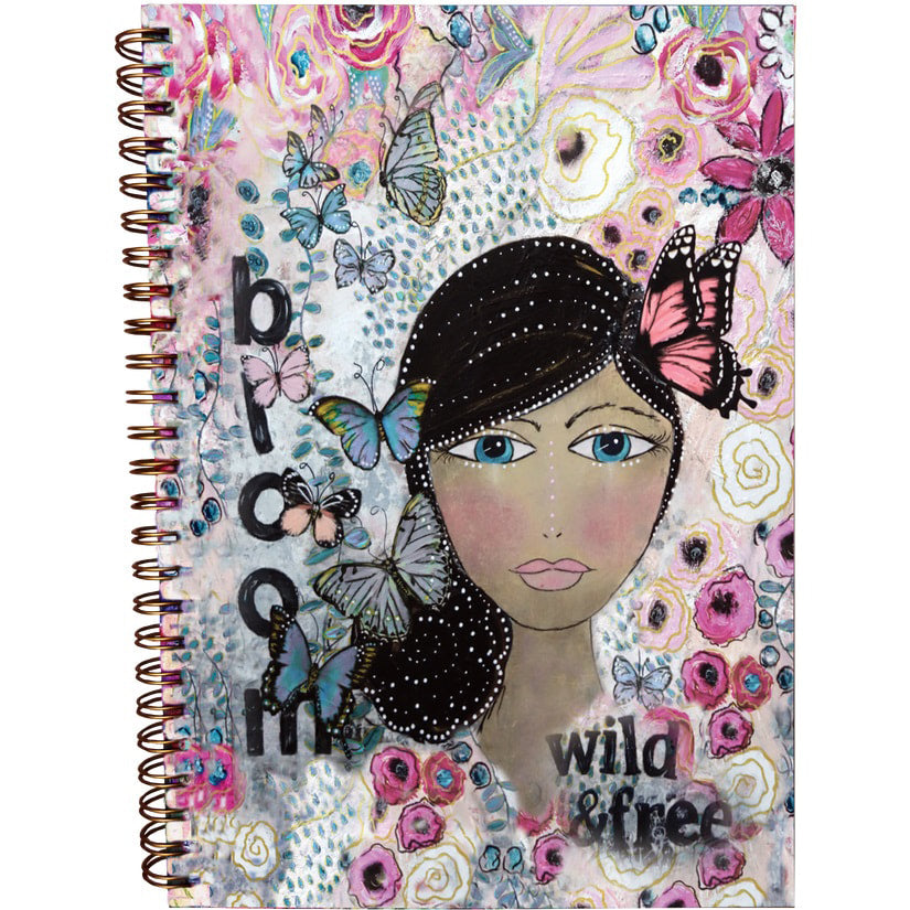 Bloom. wild & free - Soft Cover spiral notebook journal