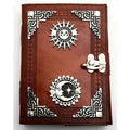 Sun and Moon Leather Embossed Journal - Fantasy Gifts JJ