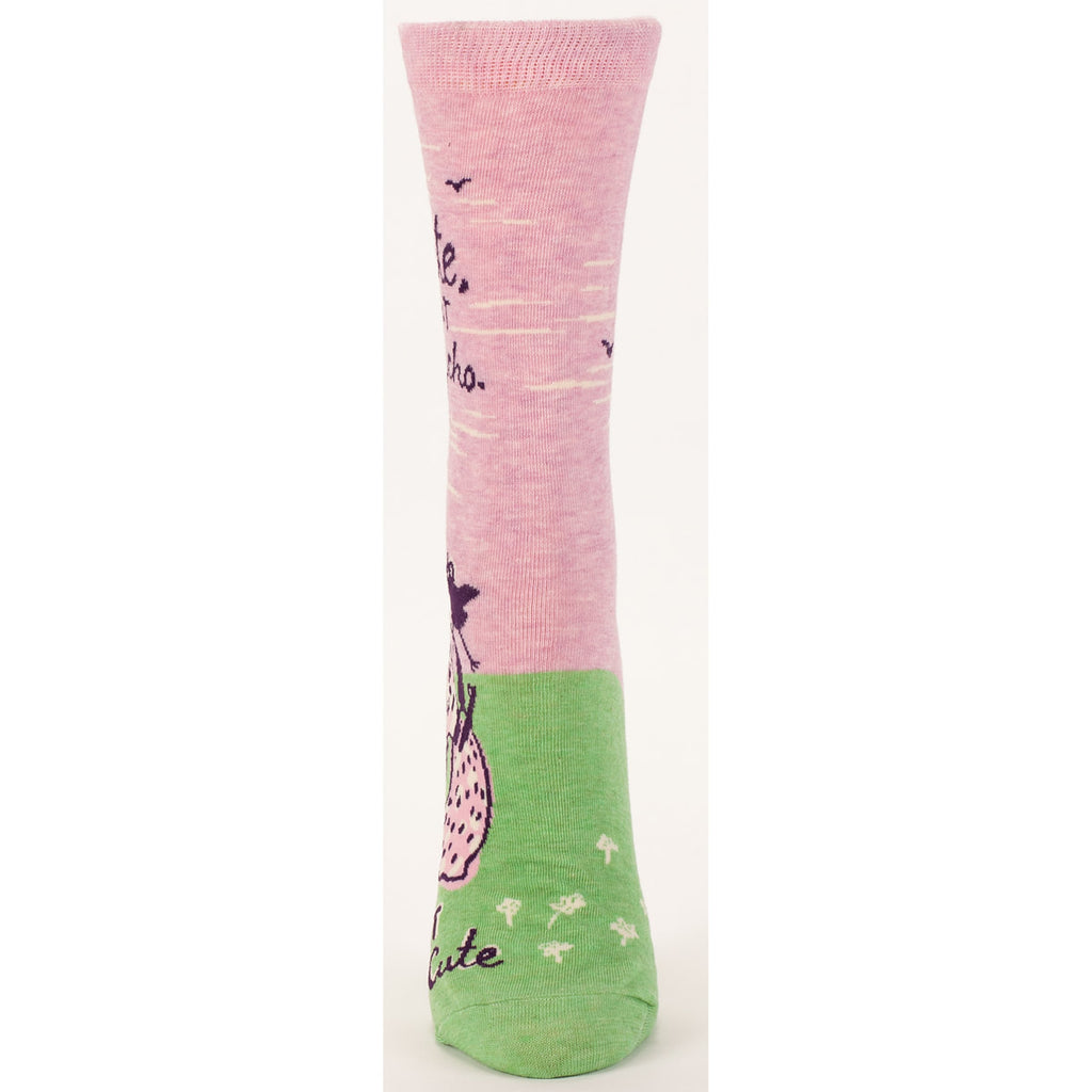 SALE: Women's Crew Socks -  Cute but Psycho  - Blue Q