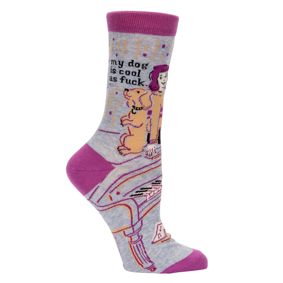 SALE: Women's Crew Socks - My Dog is Cool as Fuck