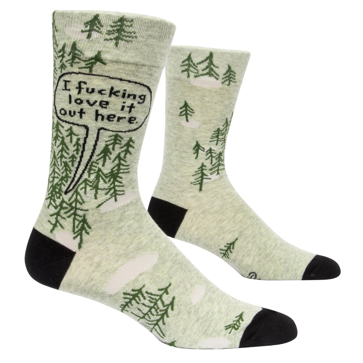 Blue Q MEN's Crew Socks - I Fucking Love It Out Here