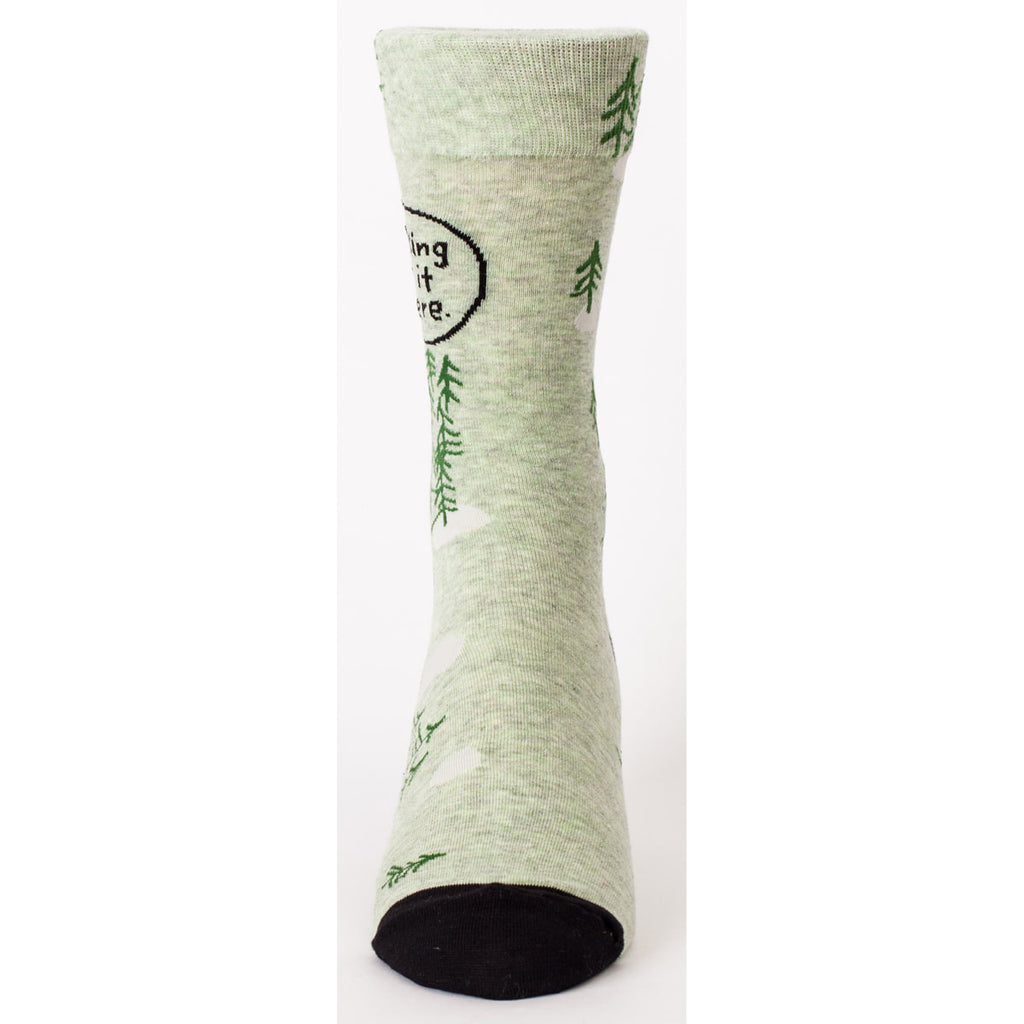 Blue Q MEN's Crew Socks - I Fucking Love It Out Here