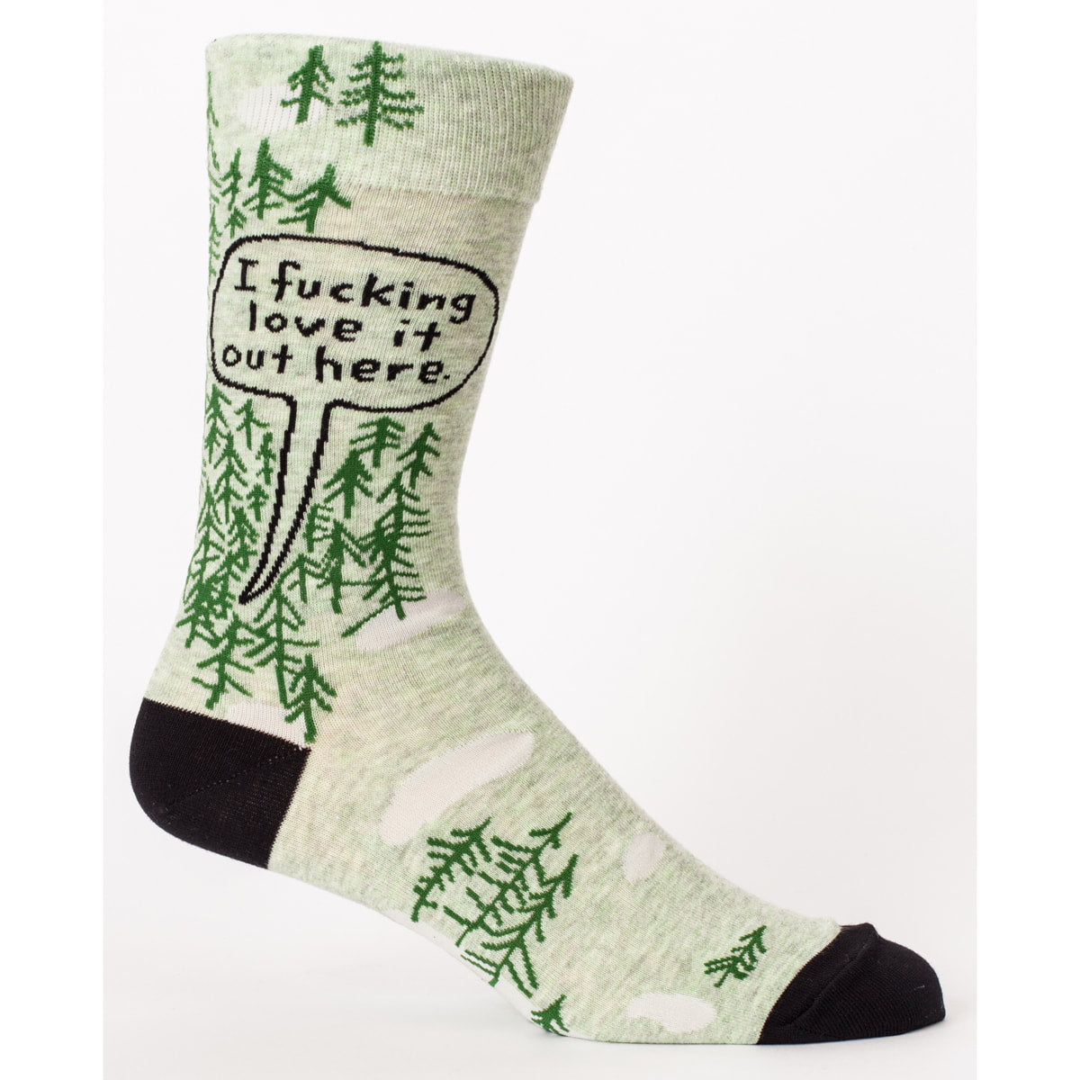 Blue Q MEN's Crew Socks - I Fucking Love It Out Here