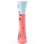 SALE: Women's Crew Socks - Heard you Don't Care - Blue Q