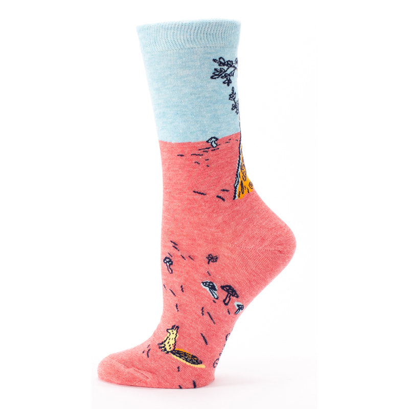 SALE: Women's Crew Socks - Heard you Don't Care - Blue Q