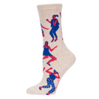 SALE:  Blue Q Women's Crew Socks - Me When My Song Comes On