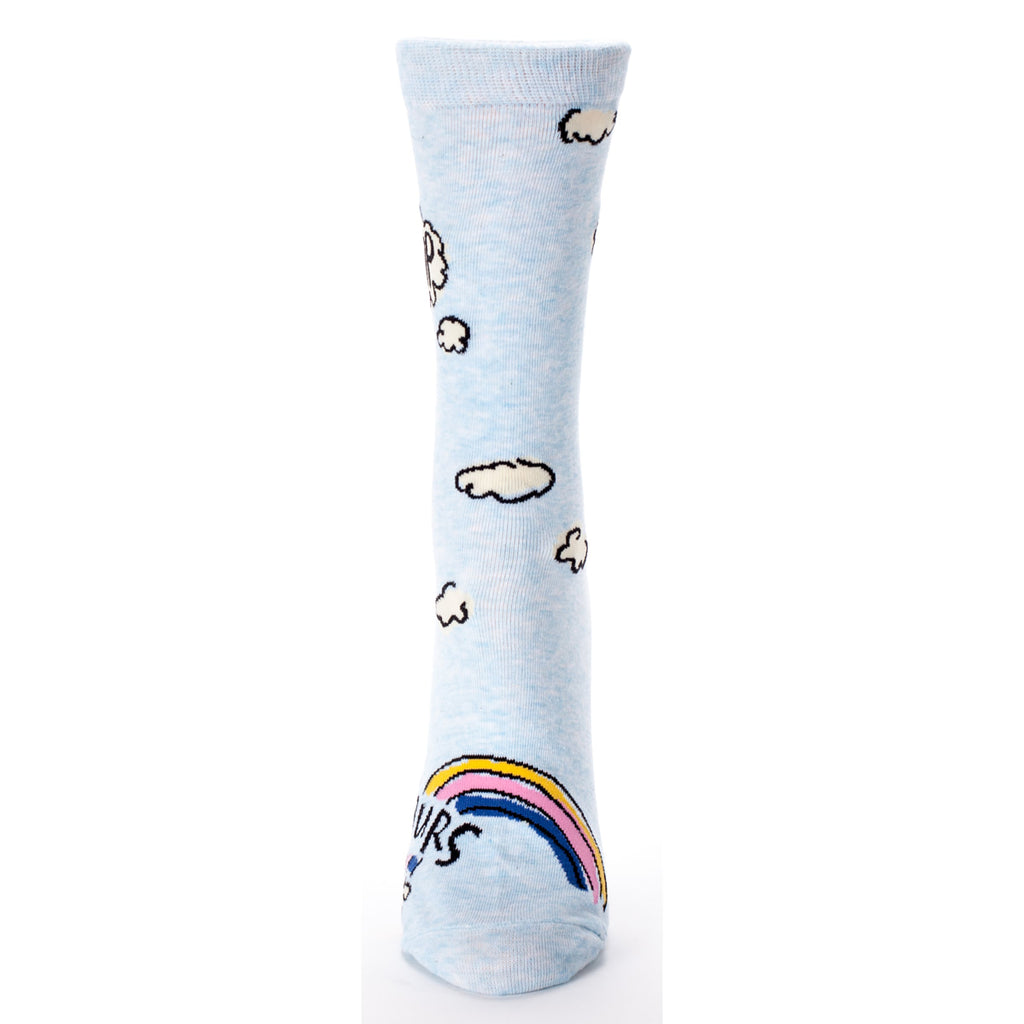 SALE: Women's Crew Socks - Up Yours  - Blue Q