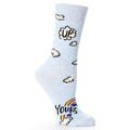 SALE: Women's Crew Socks - Up Yours  - Blue Q