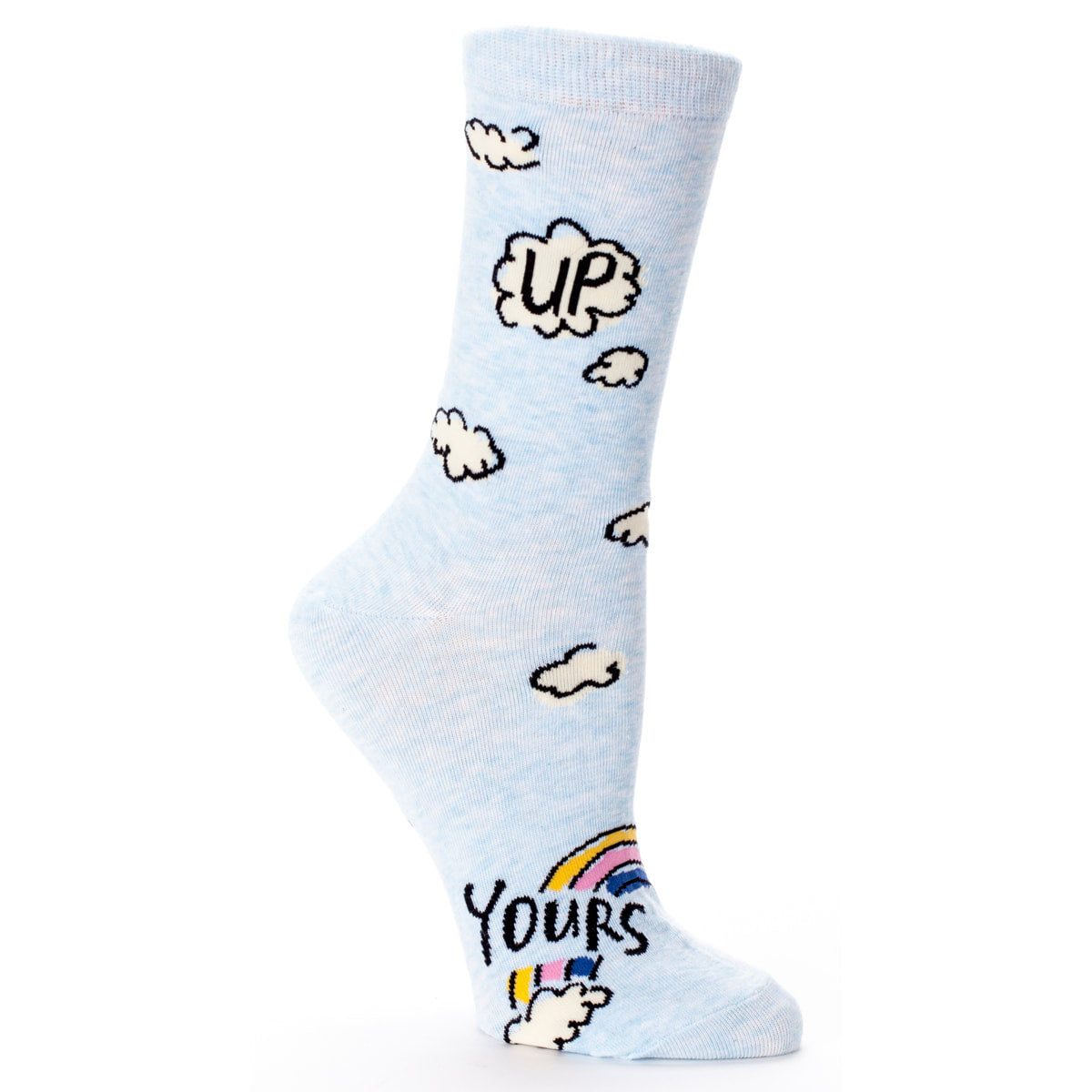 SALE: Women's Crew Socks - Up Yours  - Blue Q