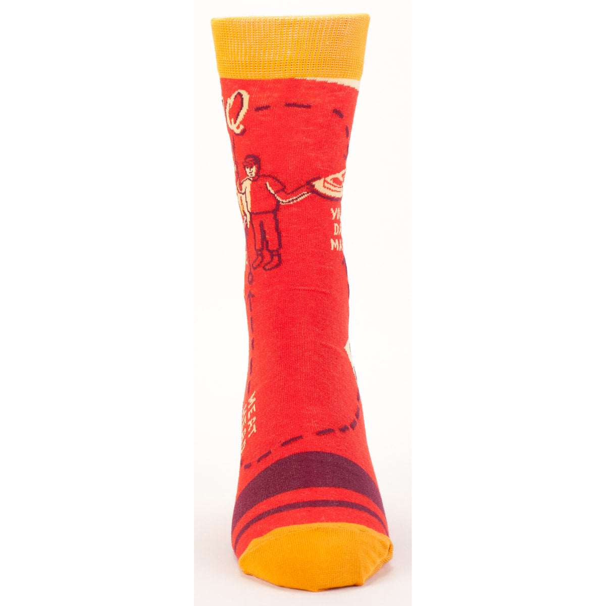 SALE: Blue Q MEN's Crew Socks " BBQ socks - fire it up meat head - you da man"