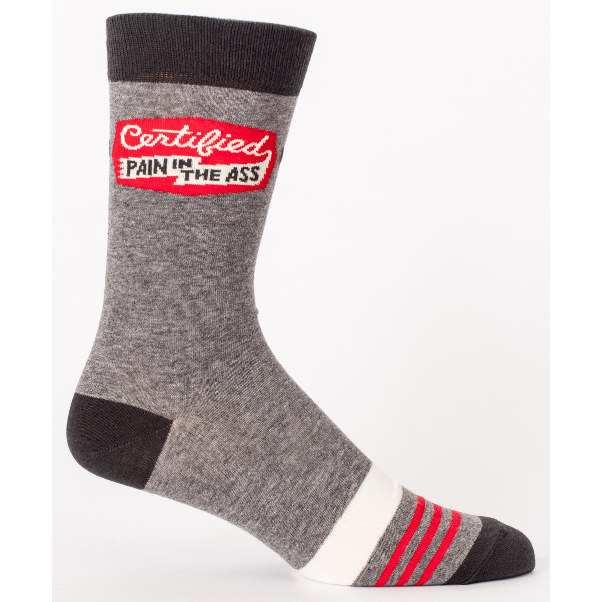 SALE: MEN's Crew Socks - Certified Pain in the Ass - Blue Q