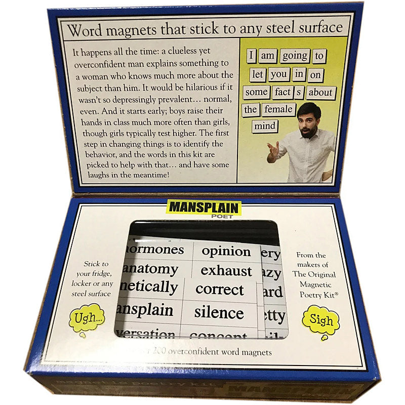 Mansplain Magnetic Poetry kit